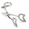 Mr. Steel Pince Cube Tong Forme en V 15cm
